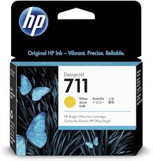 CARTUCHO HP 711 - CZ132A - AMARILLO - 29ML - PARA IMPRESORA DESIGNJET T120 EPRINTER / T520 EPRINTER / T130
