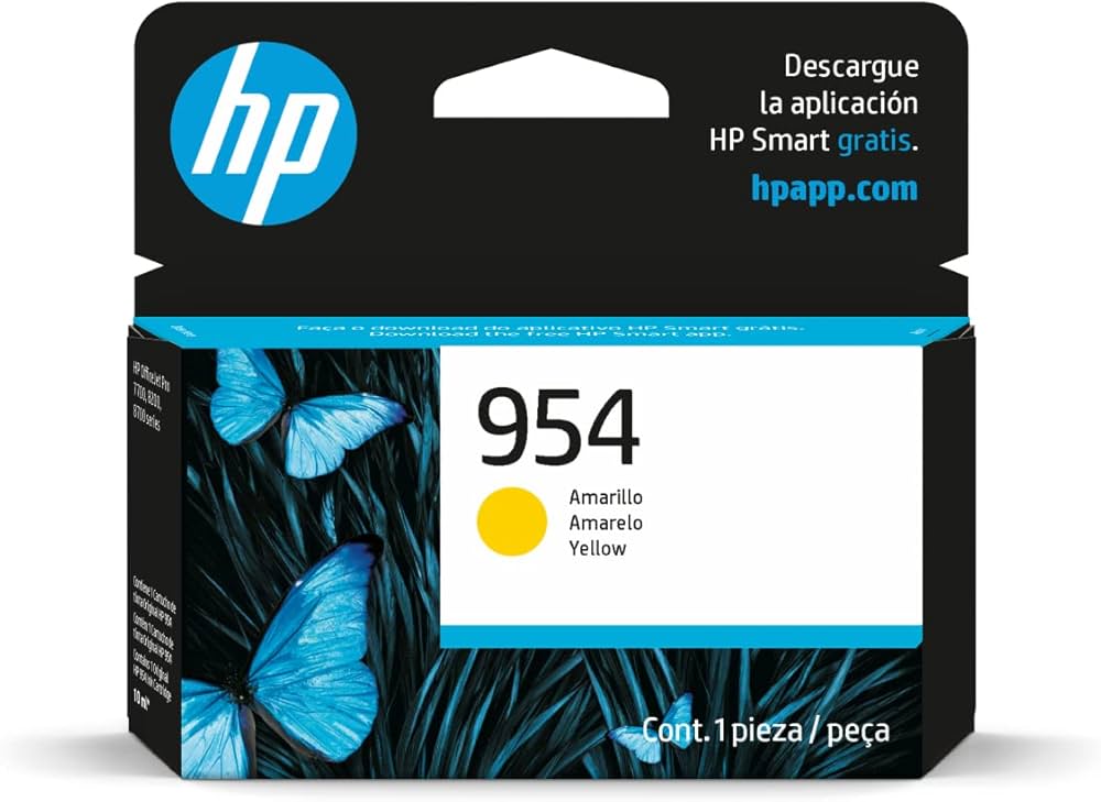 CARTUCHO HP 954 YELLOW (L0S56AL) - PRINT CARTRIDGE - 1 X PIGMENTED COMPATIBLE PRODUCTS — HP OFFICEJET 7740 (G5J38A) - OFFICEJET PRO 8210 / 8710 /8720