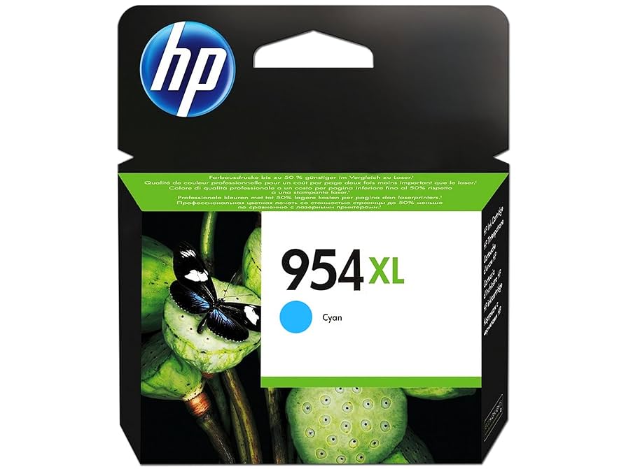 CARTUCHO HP 954XL CYAN HIGH YIELD - PRINT CARTRIDGE - 1 X PIGMENTED COMPATIBLE PRODUCTS — HP OFFICEJET 7740 (G5J38A) - OFFICEJET PRO 8210 / 8710 /8720 (L0S62AL) 