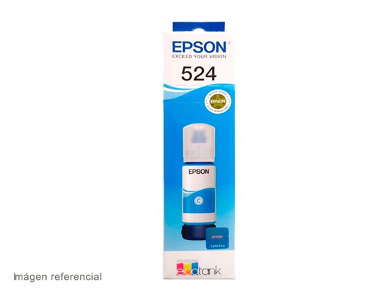 BOTELLA DE TINTA EPSON T524 CYAN T524220-AL  PARA IMPRESORAS L5150, L5160