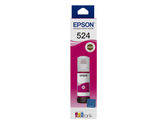 BOTELLA DE TINTA EPSON T524 MAGENTA T524320-AL PARA IMPRESORAS L5150, L5160