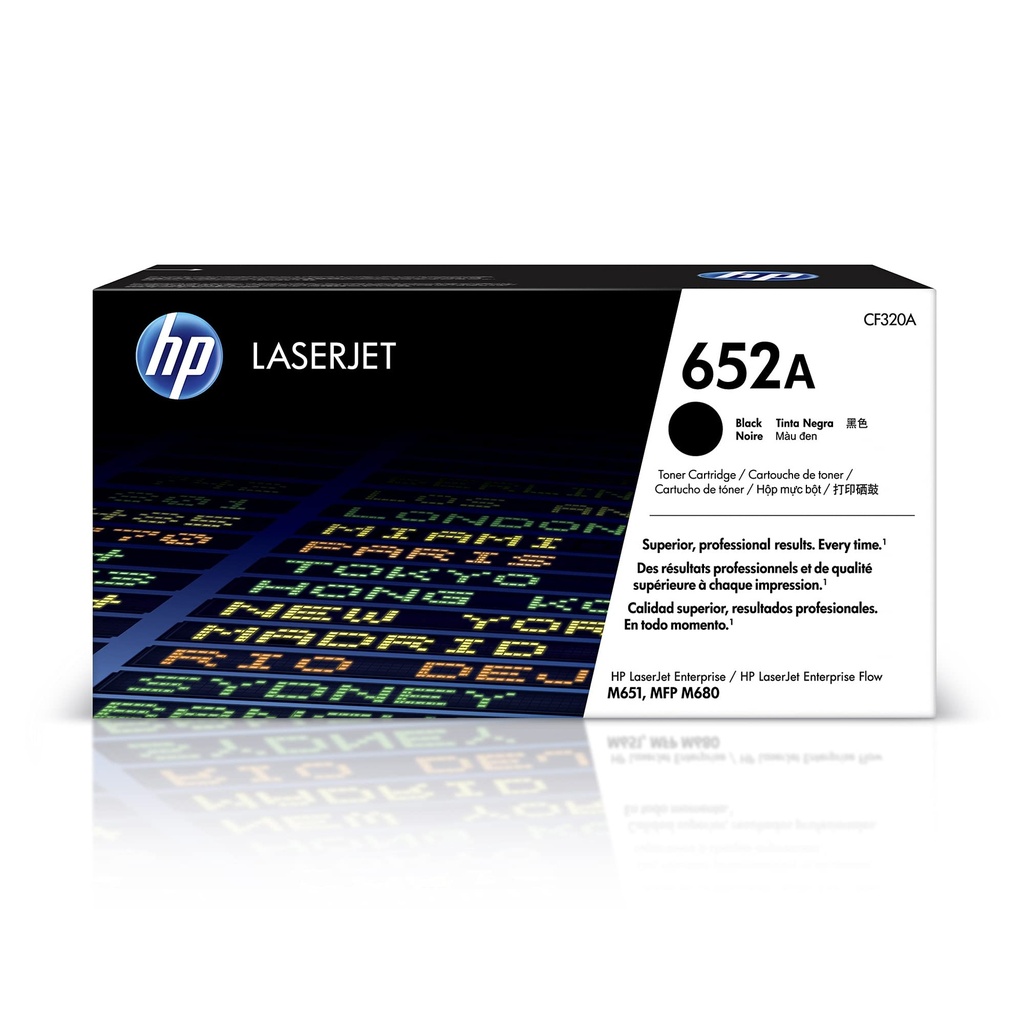 TONER HP 652A - CF320A - NEGRO - 11,500 PAGINAS - PARA IMPRESORA LASERJET - M680 SERIE Y M651 