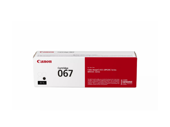 TONER CANON 067 NEGRO, (RENDIMIENTO APROX. 1,300 PAG) COMPATIBLE CON LBP633CDW, LBP632CDW, MF653CDW, MF654CDW, MF656CDW (5102C001AA)