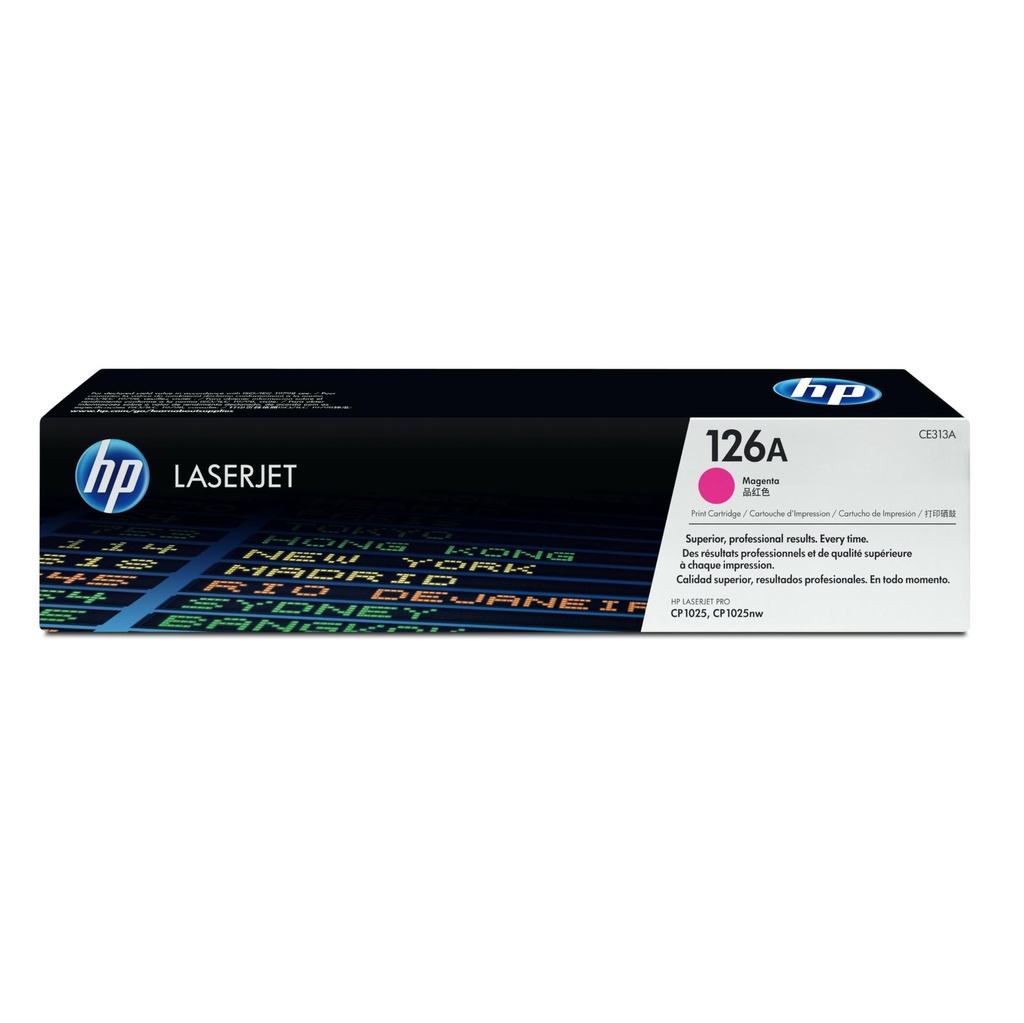 TONER HP 126A - CE313A - MAGENTA - 1,000 PAGINAS - PARA IMPRESORA COLOR LASERJET - CP1025NW, M175