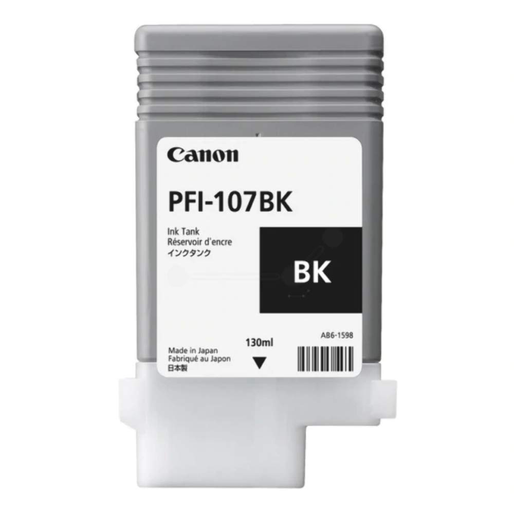 CARTUCHO PLOTTER CANON PFI-107BK - BLACK - 130 ML (6705B001AA)