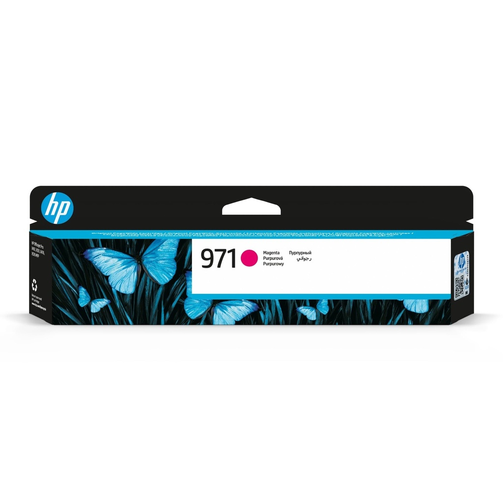 CARTUCHO HP 971 - CN623AM - MAGENTA -31.5ML - PARA IMPRESORAS OFFICEJET PRO X476DW / X576DW / X451DW