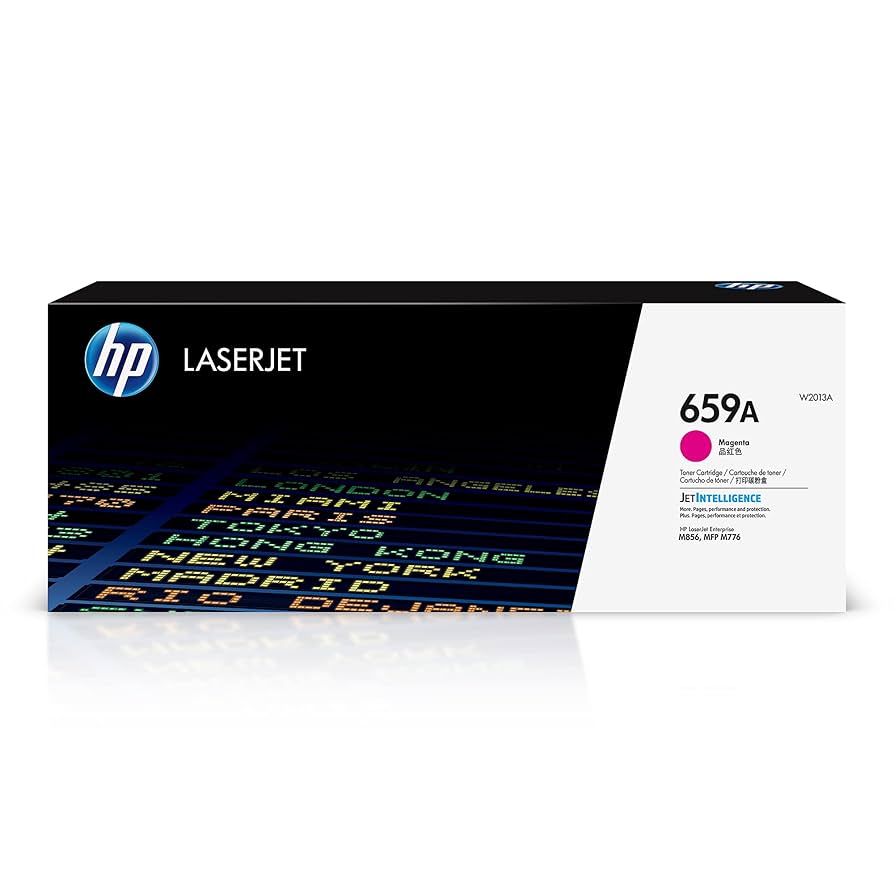 TONER HP 659A - W2013A - MAGENTA - 13,000 PAGINAS - PARA IMPRESORA COLOR LASERJET - MM856DN, M776DN, M776ZS, M776Z